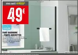 Batkor Pare-baignoire + porte-serviettes offre