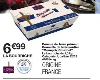 Monoprix Pomme de terre primeur bonnotte de noirmoutier offre