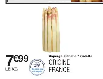 Asperge blanche/violette