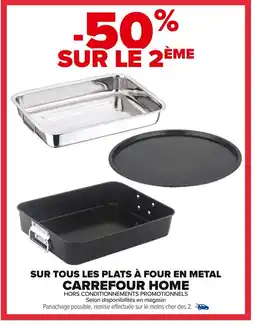 Carrefour Sur tous les plats à four en metal carrefour home offre