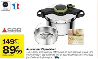 SEB Autocuiseur Clipso Minut