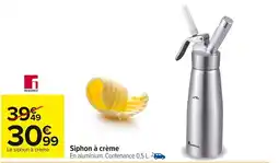 Carrefour BERGNER Siphon à crème offre