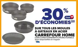Carrefour Sur tous les moules à gâteaux en acier carrefour home offre