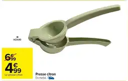 Carrefour Presse citron offre