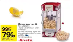 Carrefour ARIETE Machine à pop corn XL offre