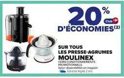 Carrefour MOULINEX Sur tous les presse-agrumes offre