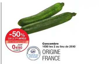 Monoprix Concombre offre