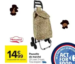 Carrefour Pousette de marché offre