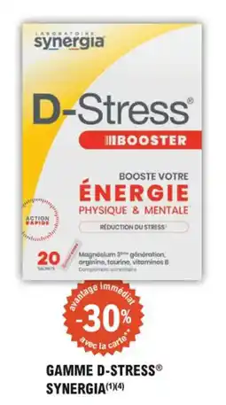 E.Leclerc Parapharmacie Gamme d-stress synergia offre