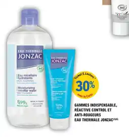 E.Leclerc Parapharmacie Gammes indispensable réactive control et anti-rougeurs eau thermale jonzac offre