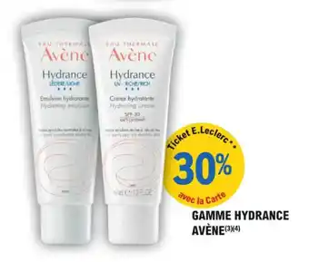 E.Leclerc Parapharmacie Gamme hydrance avène offre
