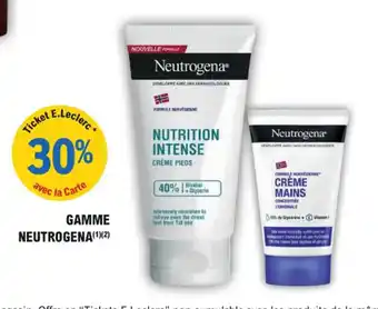 E.Leclerc Parapharmacie Gamme neutrogena offre