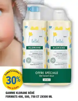 E.Leclerc Parapharmacie Gamme klorane bébé offre