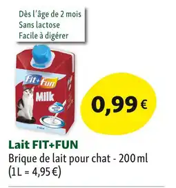 Maxi Zoo FIT+FUN Lait offre