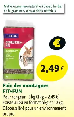 Maxi Zoo FIT+FUN Foin des montagnes offre