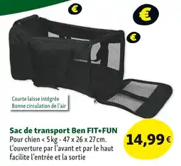 Maxi Zoo FIT+FUN Sac de transport Ben offre