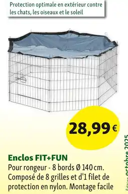 Maxi Zoo FIT+FUN Enclos offre