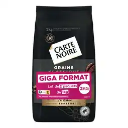 Carrefour CARTE NOIRE Café en grains Giga Format offre