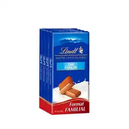 Carrefour LINDT Tablettes de Chocolat Format Familial offre