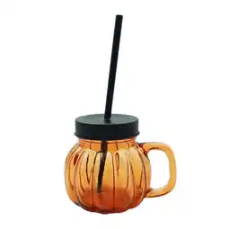 Carrefour Verre + paille Citrouille offre