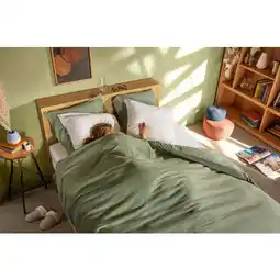 Carrefour TEX HOME Parure de lit double gaze de coton offre