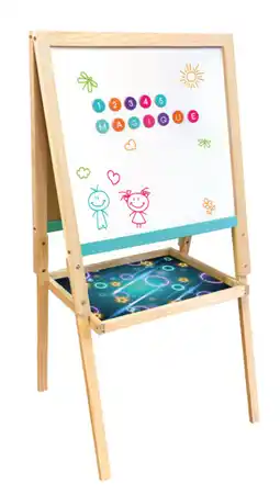 Carrefour S & F CREATIVE Tableau Magique en Bois 2 en 1 offre