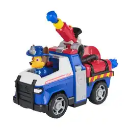 Carrefour PAW PATROL Véhicule +Figurine Fire Rescue offre