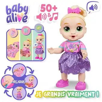 Carrefour BABY ALIVE Baby Alive Bébé grandit offre