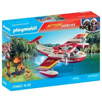 Carrefour PLAYMOBIL Hydravion avec pompier offre