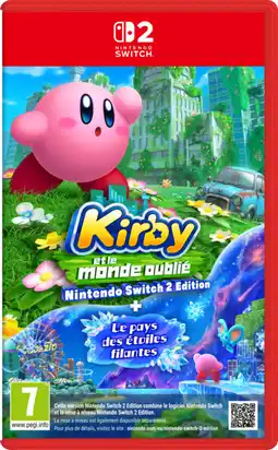 Carrefour NINTENDO Jeu Donkey Kong Bananza ou Kirby et le monde oublié pour Nintendo Switch 2 offre