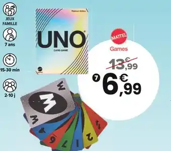 JouéClub Uno platinium | 7 ans offre