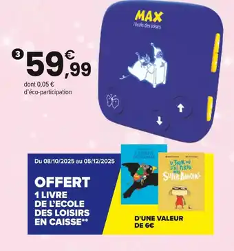 JouéClub MAX MAX - LA BOÎTE À HISTOIRES offre