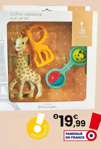 JouéClub SOPHIE LA GIRAFE COFFRET DE NAISSANCE offre