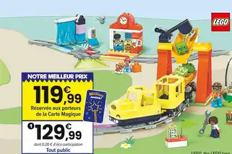 JouéClub LEGO LA GRAND TRAIN COMMUNAUTAIRE INTERACTIF | 3 ans offre