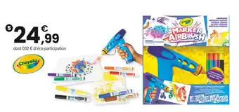 JouéClub Crayola Marker Airbrush sprayer offre