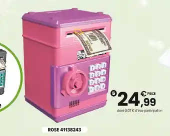 JouéClub Coffre-fort pour pièces et billets offre