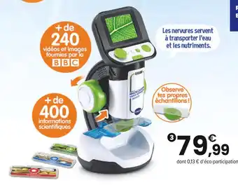 JouéClub VTECH Genius xl - microscope vidéo interactif | 7 ans offre