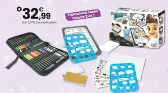 JouéClub Buki Professional Studio Tablette 3 en 1 offre