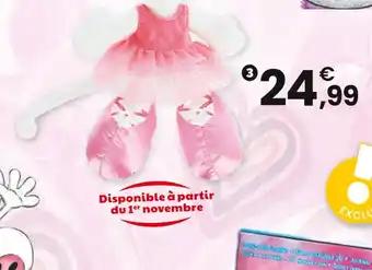 JouéClub Peluche diddlina en robe ballerine offre