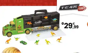 JouéClub Team City Camion transporteur dinosaures offre
