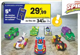 JouéClub MARVEL Pack 7 voitures métal | 3 ans offre