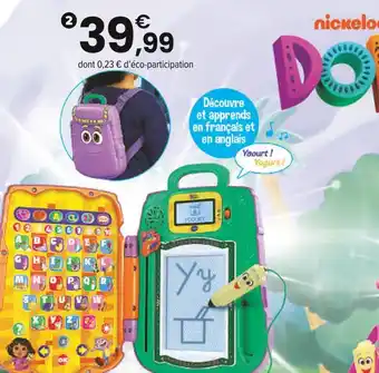 JouéClub Dora Sac à dos éducatif offre