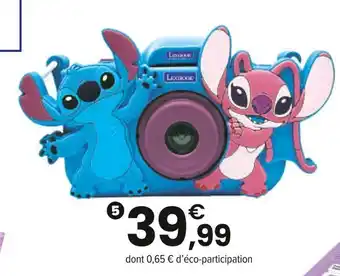 JouéClub STITCH - APPAREIL PHOTO POUR ENFANT AVEC PROTECTION | 3 ans offre