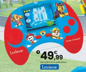 JouéClub Lexibook Power console éducative parlante bilingue fr-ang offre