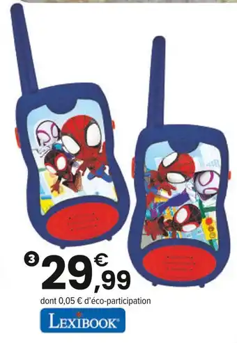 JouéClub Lexibook Talkies-walkies 200m offre