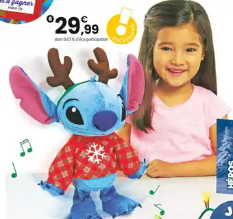 JouéClub STITCH PELUCHE DANSANTE NOËL offre