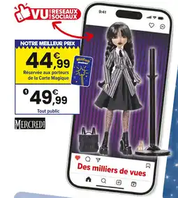 JouéClub POUPÉE MERCREDI offre
