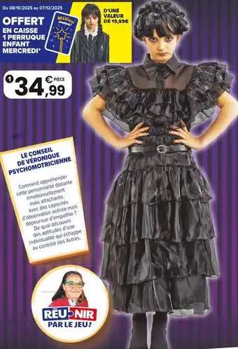 JouéClub Déguisement robe de bal noire | 10 ans offre