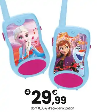 JouéClub Walkie-talkies Frozen offre