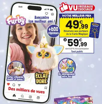 JouéClub FURBY Éclat doré jouet interactif | 6 ans offre